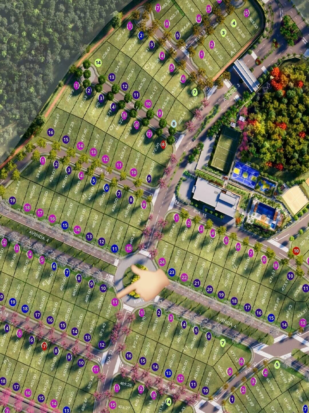 Imagem do imóvel Lote Alto, meio de condomínio 510,70 m² Le Jardin Q- K